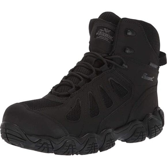 Thorogood Unisex Hiker Boot Composite Hiker Boots, Black/Gray Men's Sz.4 Wm's.6 - Picture 3 of 4
